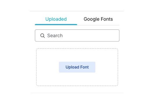 Ecomposer upload font