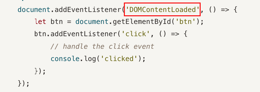 Optimized js code loaded