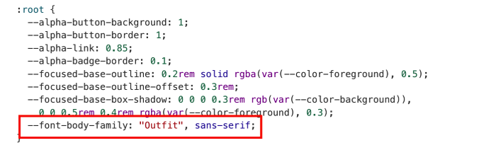Shopify fonts connect to body