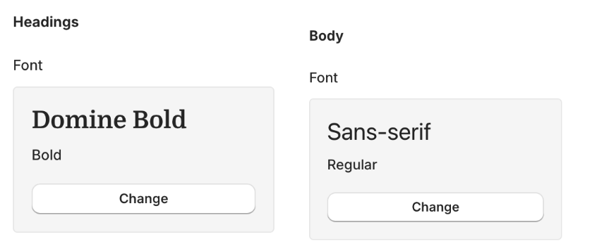 Shopify fonts